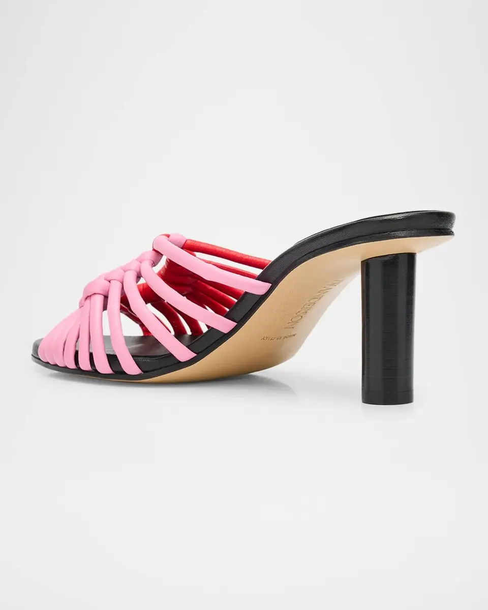 JW Anderson 70mm Plot Bicolor Woven Leather Sandals | Thumbnail 2 JW Anderson 70mm Plot Bicolor Woven Leather Sandals | Thumbnail 2