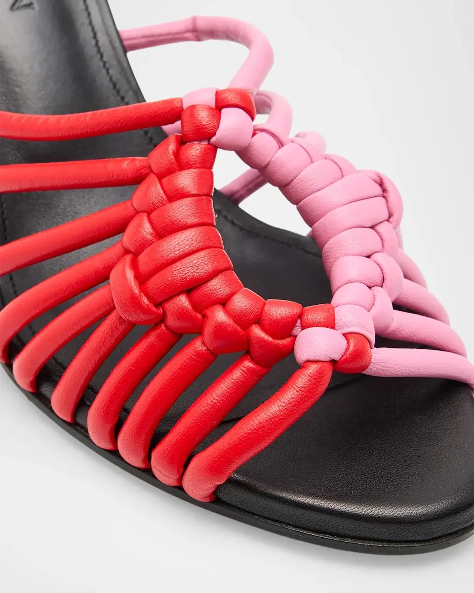 JW Anderson 70mm Plot Bicolor Woven Leather Sandals | Thumbnail 4 JW Anderson 70mm Plot Bicolor Woven Leather Sandals | Thumbnail 4
