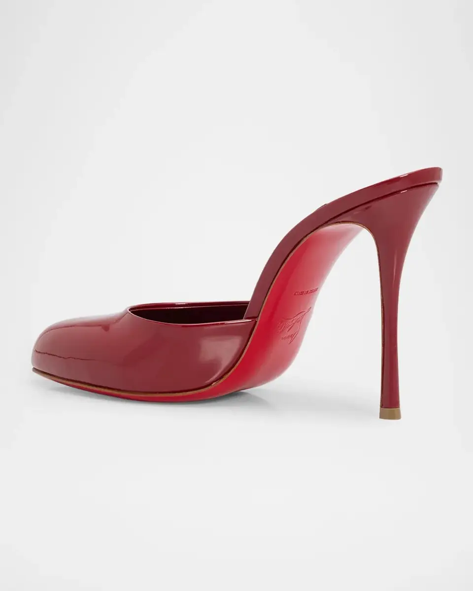Christian Louboutin 100 mm Dolly Patent Leather Mules | Thumbnail 2