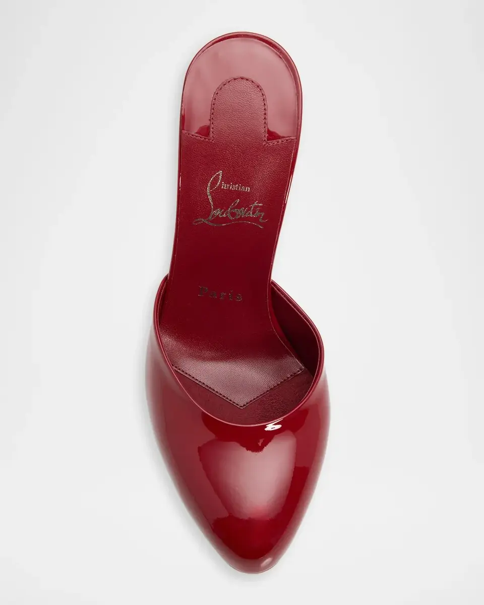 Christian Louboutin 100 mm Dolly Patent Leather Mules | Thumbnail 3