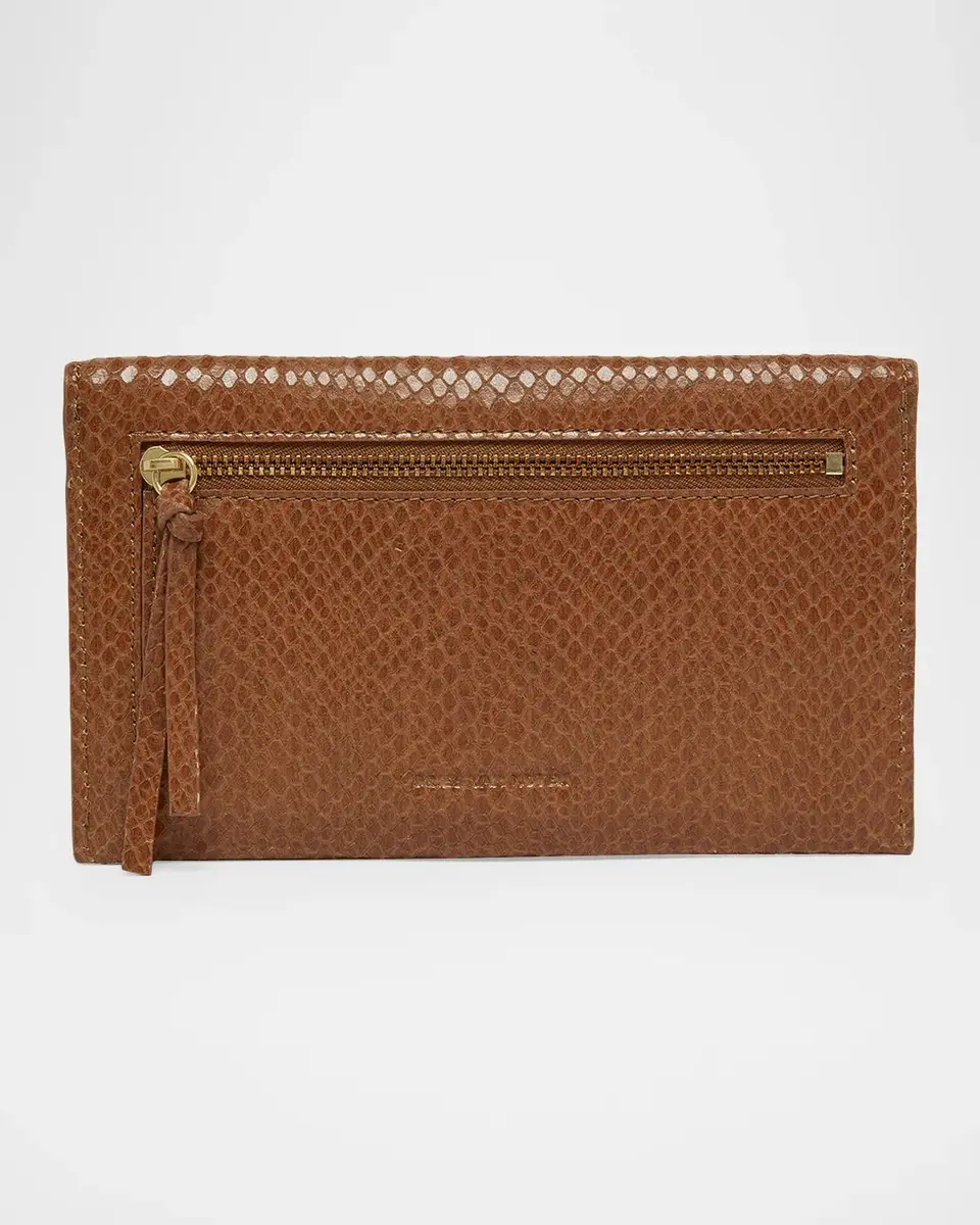 Dries Van Noten Snakeskin-Embossed Leather Envelope Pouch Bag | Thumbnail 3 Dries Van Noten Snakeskin-Embossed Leather Envelope Pouch Bag | Thumbnail 3