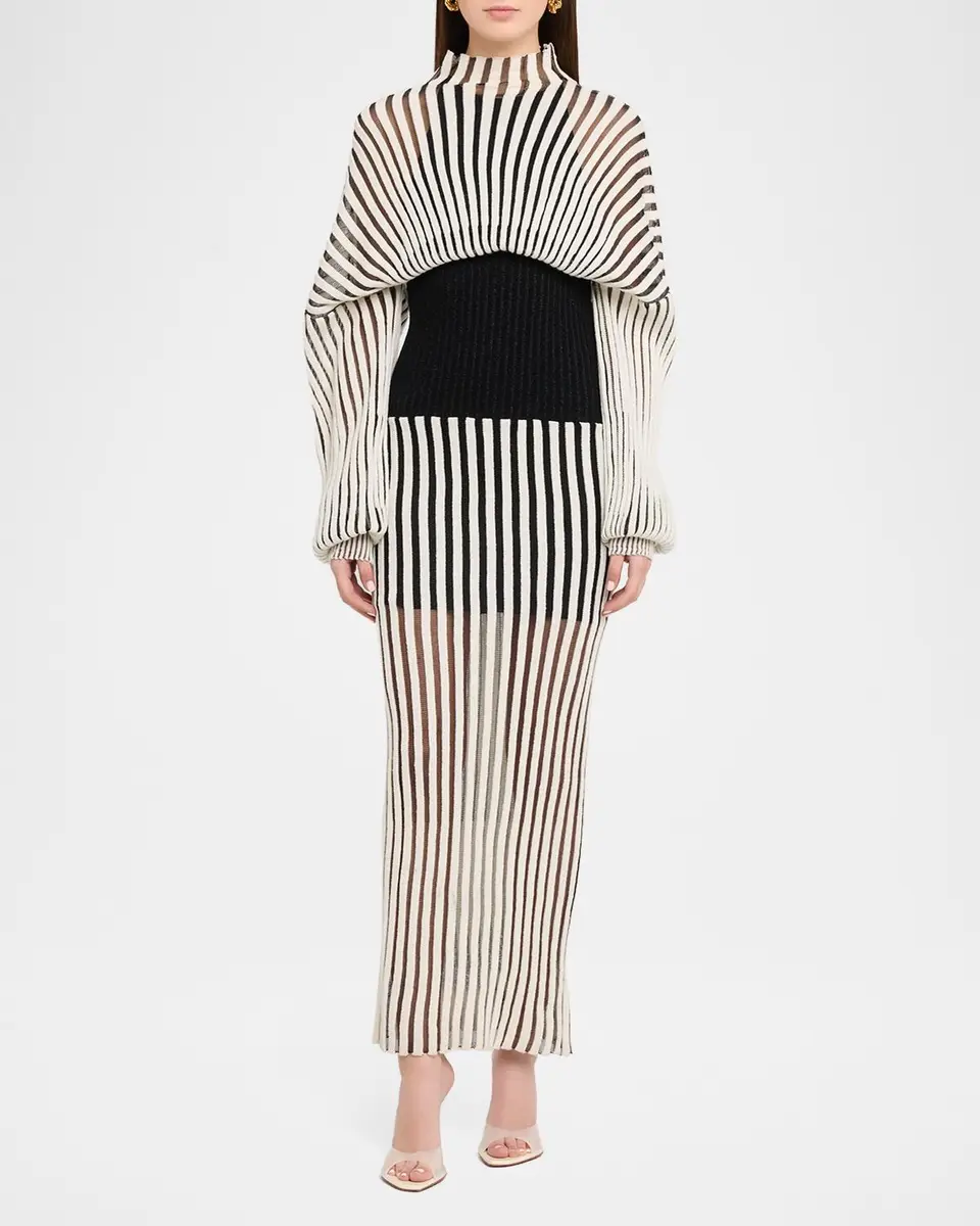 Et Ochs Clover Blouson Rib Knit Maxi Dress | Thumbnail 2 Et Ochs Clover Blouson Rib Knit Maxi Dress | Thumbnail 2