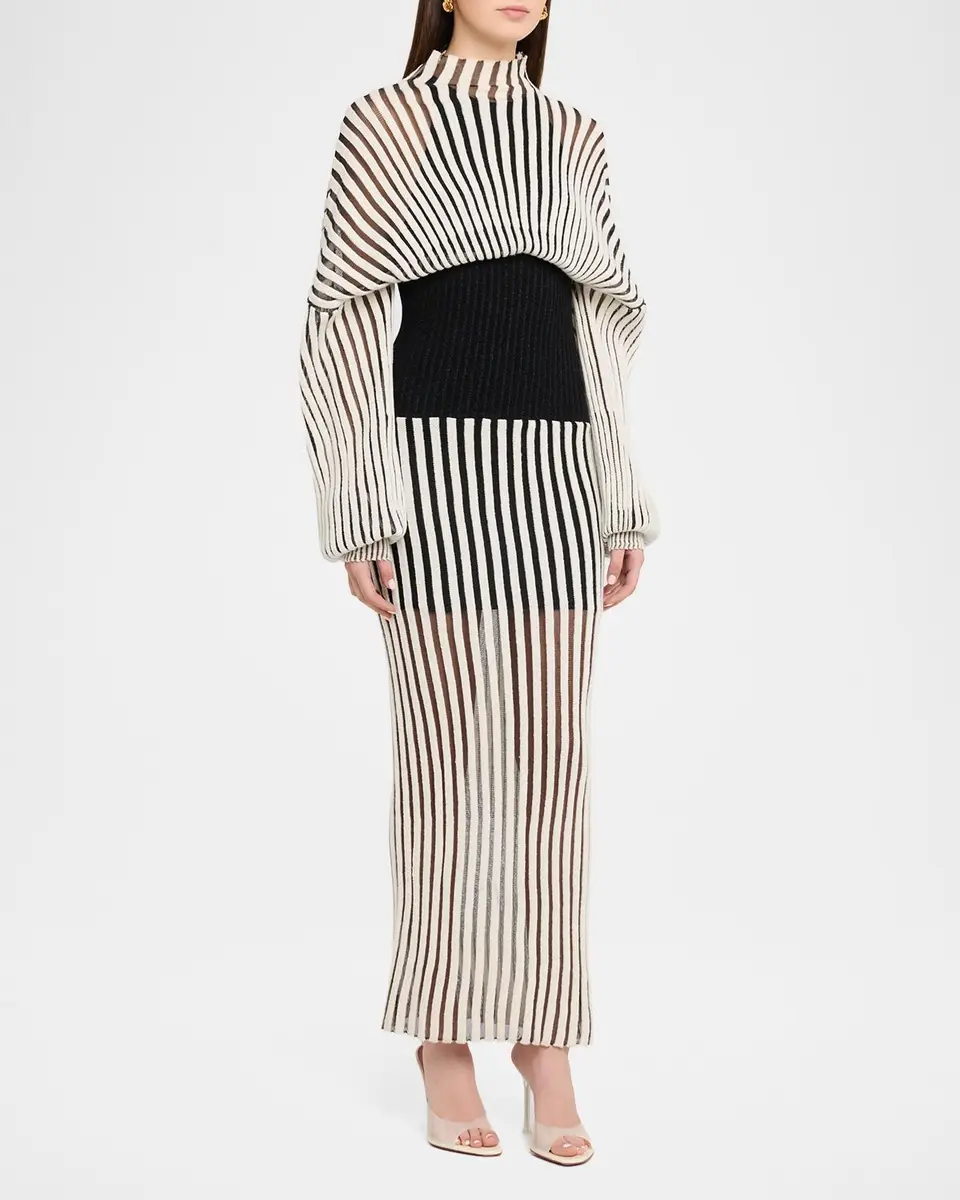 Et Ochs Clover Blouson Rib Knit Maxi Dress | Thumbnail 4 Et Ochs Clover Blouson Rib Knit Maxi Dress | Thumbnail 4