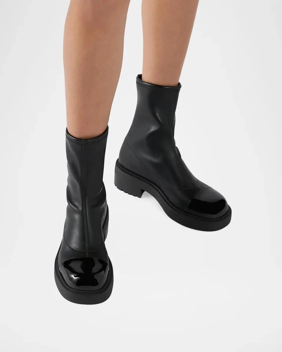 Giuseppe Zanotti Cap Toe Leather Booties | Thumbnail 2 Giuseppe Zanotti Cap Toe Leather Booties | Thumbnail 2