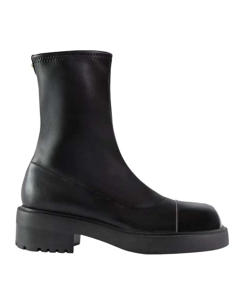 Cap Toe Leather Booties Cap Toe Leather Booties