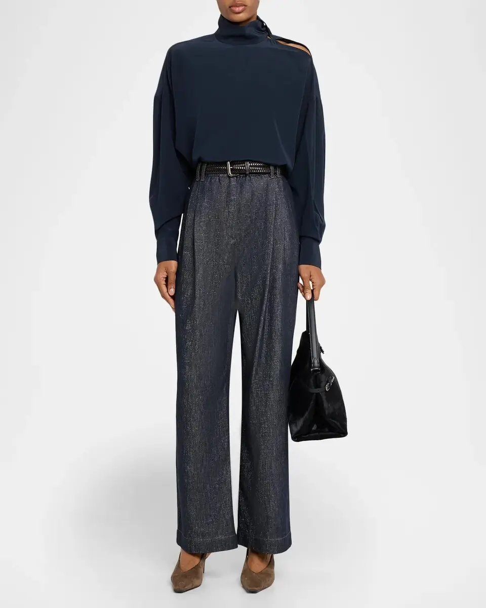 Brunello Cucinelli Pinched Calf Hair Top-Handle Bag | Thumbnail 5