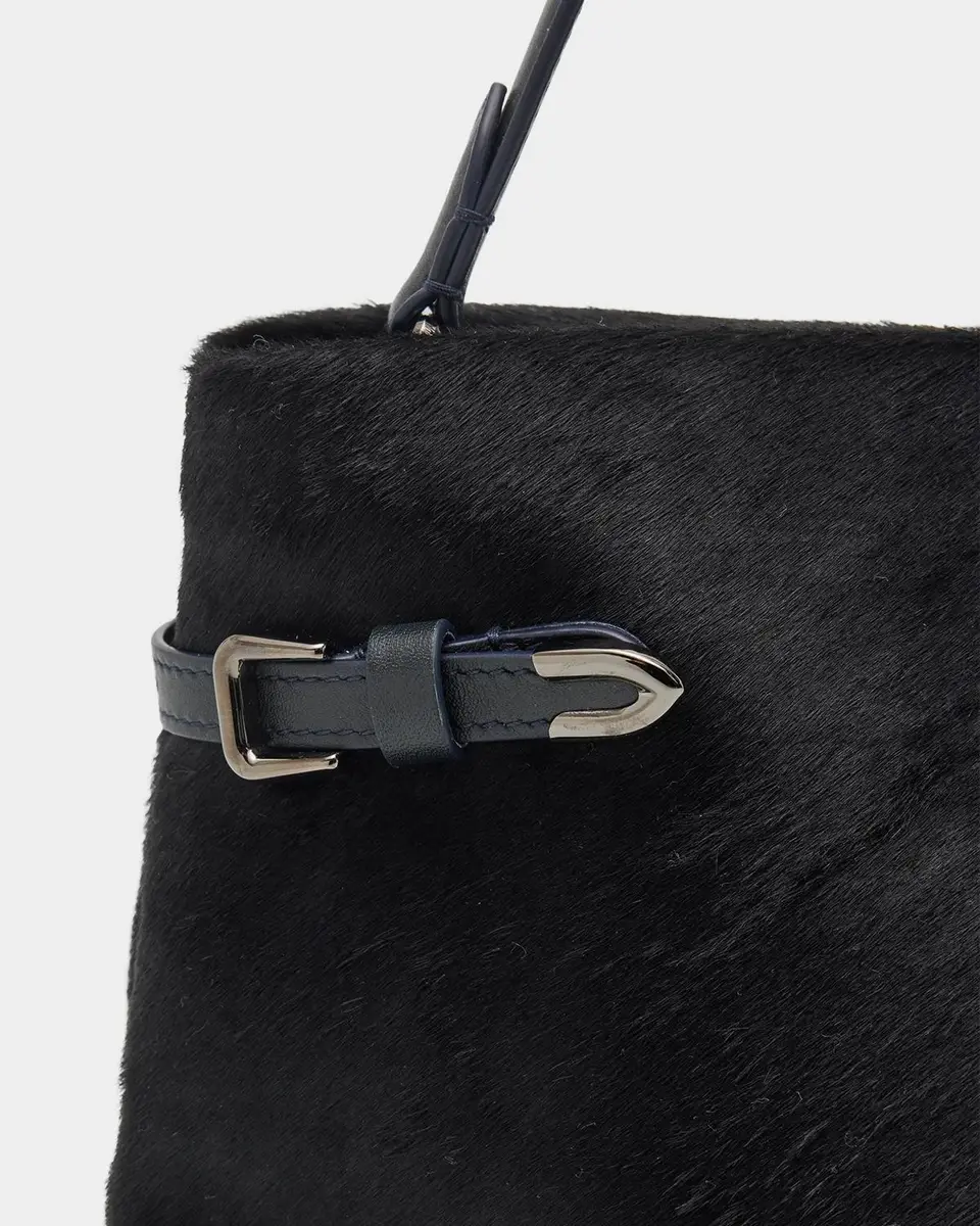 Brunello Cucinelli Pinched Calf Hair Top-Handle Bag | Thumbnail 6