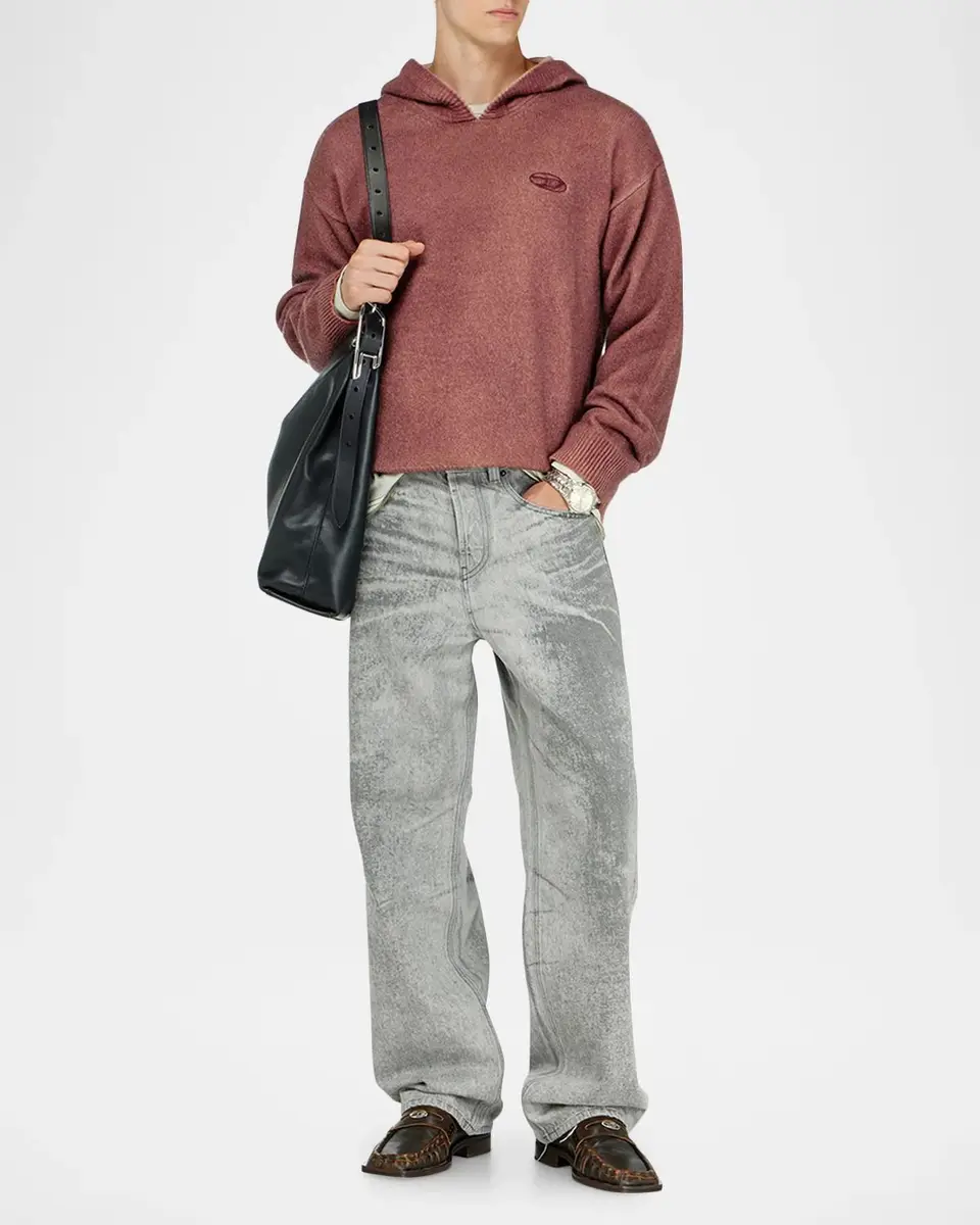 Diesel Men's 2001 D-Macro Wide-Leg Jeans | Thumbnail 2 Diesel Men's 2001 D-Macro Wide-Leg Jeans | Thumbnail 2
