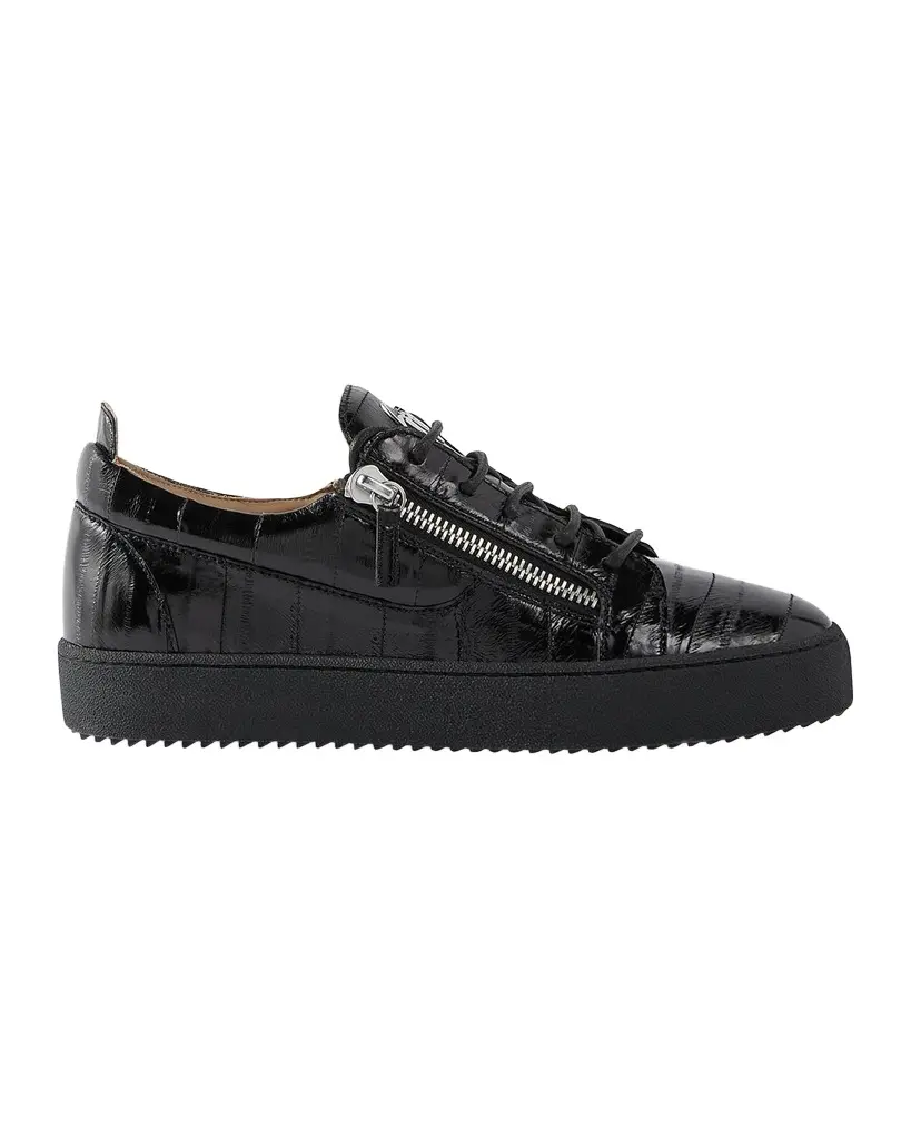 Giuseppe Zanotti Men's Obsession Leather Low-Top Sneakers