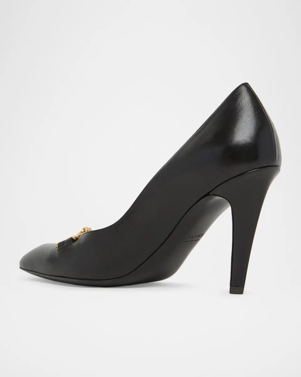 Versace 90mm La Medusa Leather Pumps | Thumbnail 4 Versace 90mm La Medusa Leather Pumps | Thumbnail 4