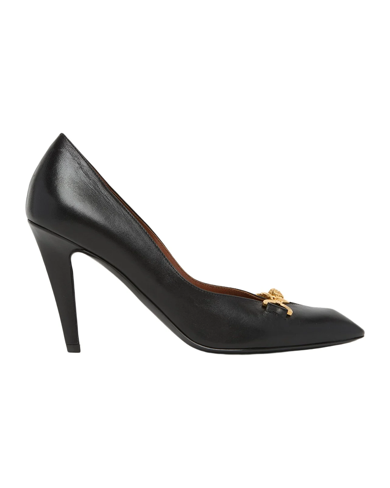 Versace 90mm La Medusa Leather Pumps