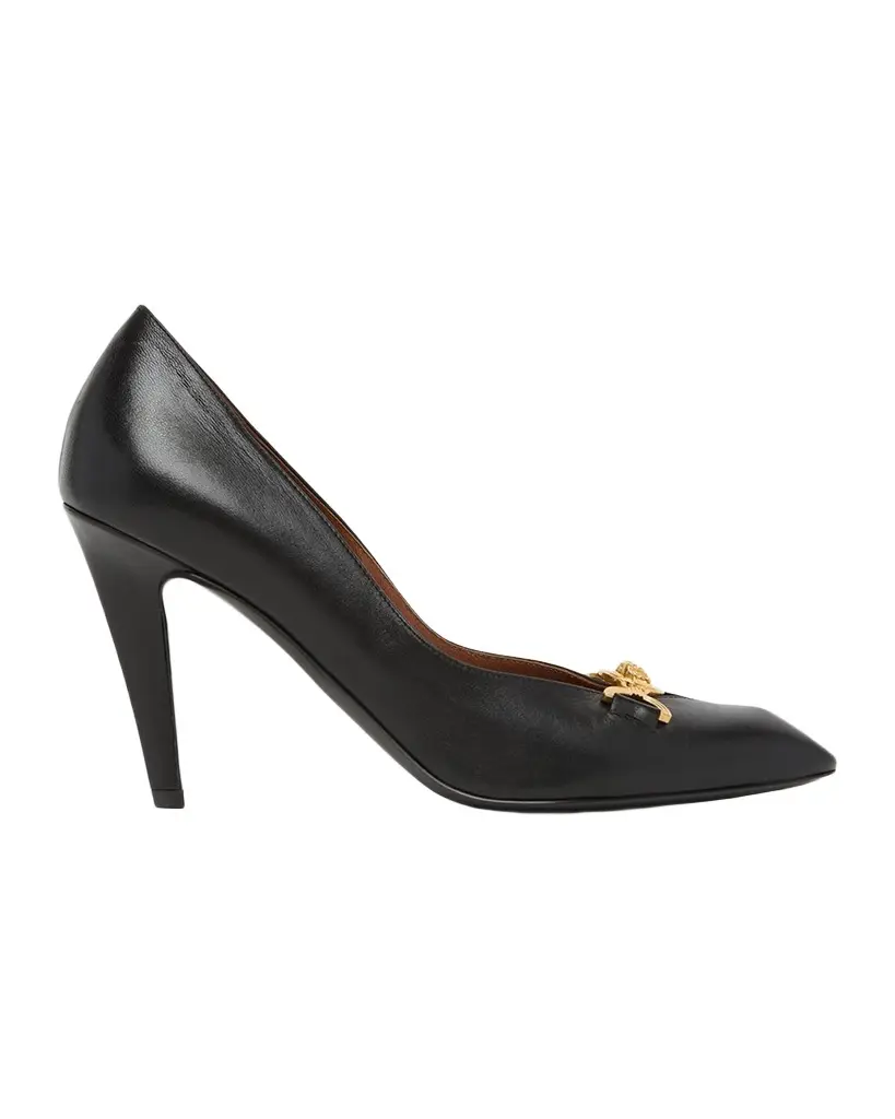 90mm La Medusa Leather Pumps 90mm La Medusa Leather Pumps
