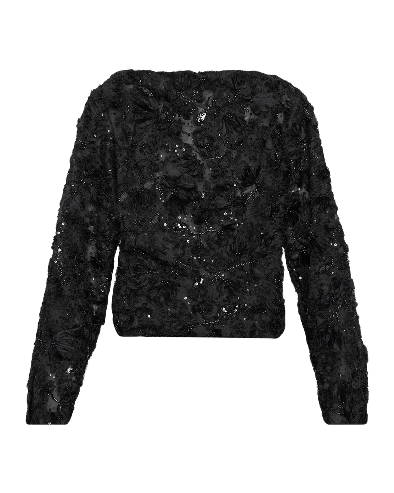 Bateau-Neck Beaded Blouse Bateau-Neck Beaded Blouse