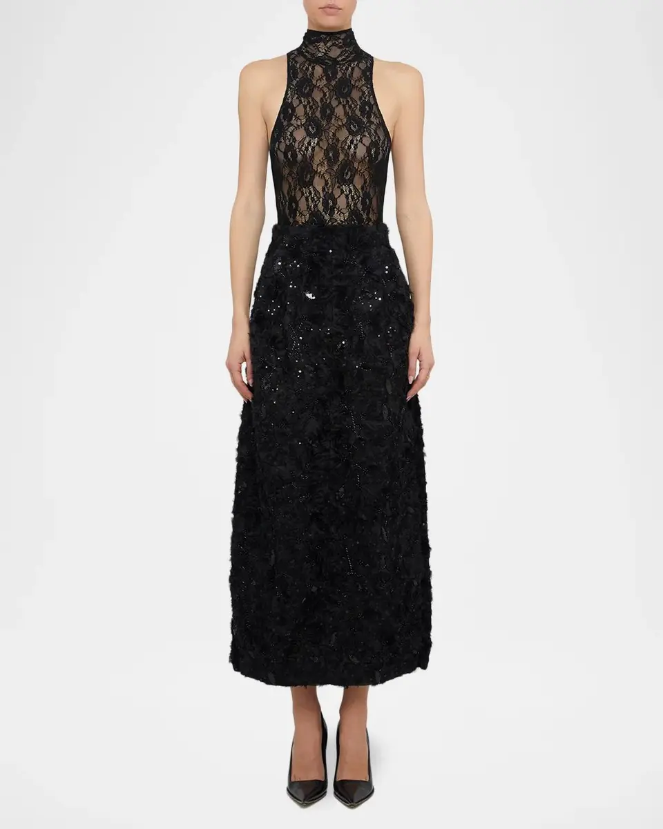 PRABAL GURUNG Embellished Deconstructed Organza Maxi Skirt | Thumbnail 4 PRABAL GURUNG Embellished Deconstructed Organza Maxi Skirt | Thumbnail 4