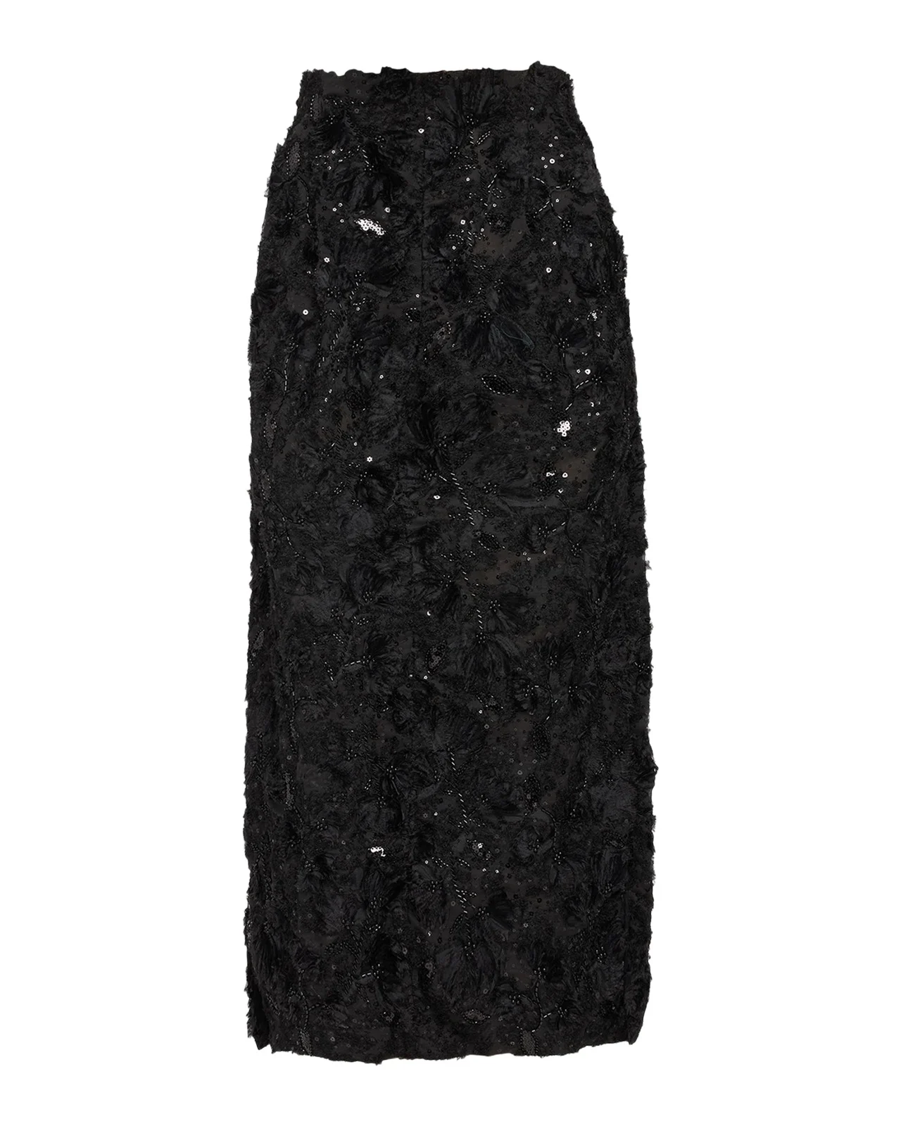 PRABAL GURUNG Embellished Deconstructed Organza Maxi Skirt