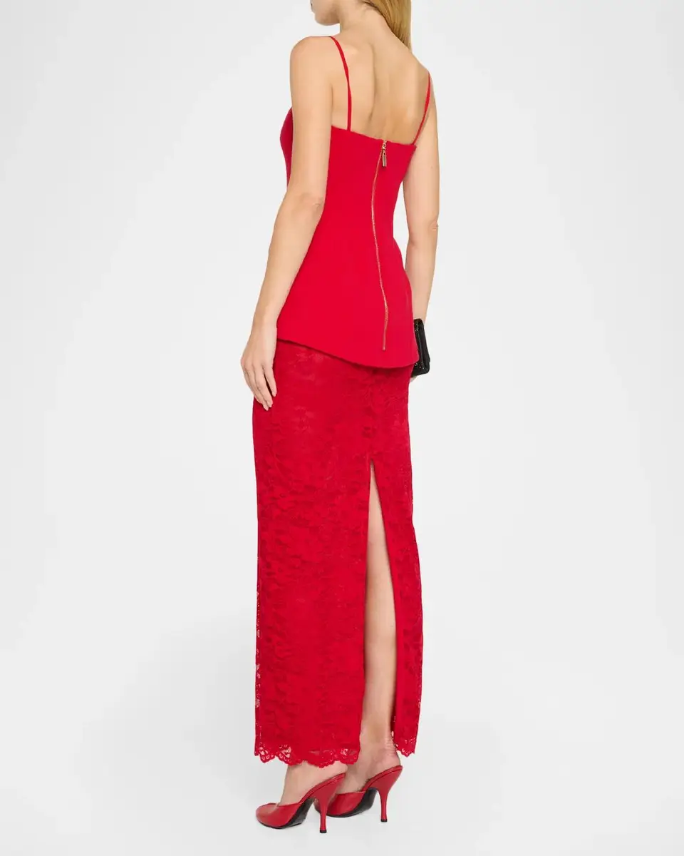 BLACK HALO Sunara Square-Neck Column Maxi Dress | Thumbnail 3 BLACK HALO Sunara Square-Neck Column Maxi Dress | Thumbnail 3