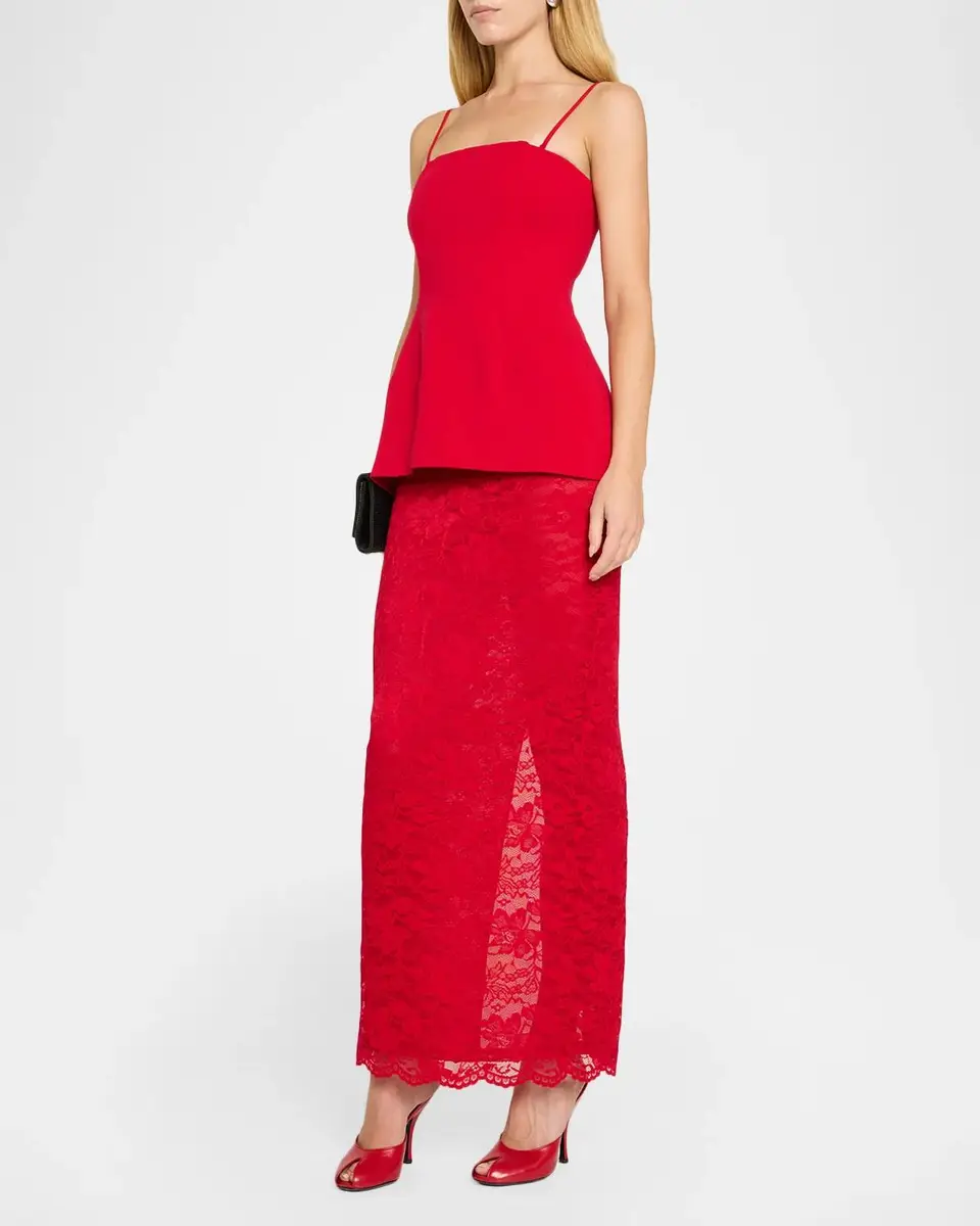 BLACK HALO Sunara Square-Neck Column Maxi Dress | Thumbnail 4 BLACK HALO Sunara Square-Neck Column Maxi Dress | Thumbnail 4