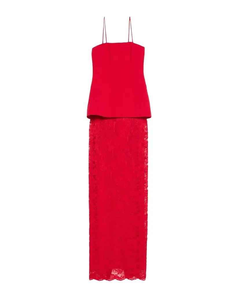 BLACK HALO Sunara Square-Neck Column Maxi Dress
