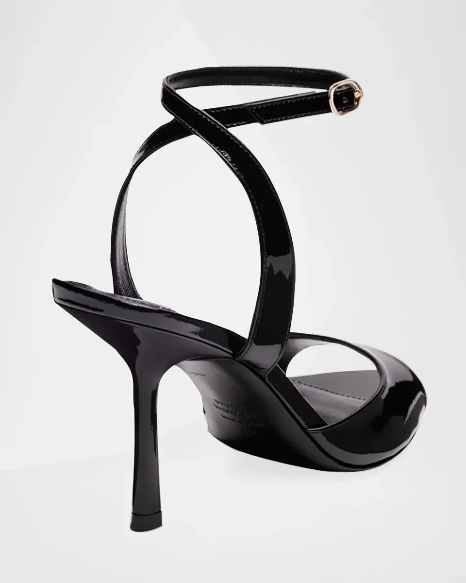 Stuart Weitzman 85mm Lexington Patent Leather Mules | Thumbnail 2 Stuart Weitzman 85mm Lexington Patent Leather Mules | Thumbnail 2