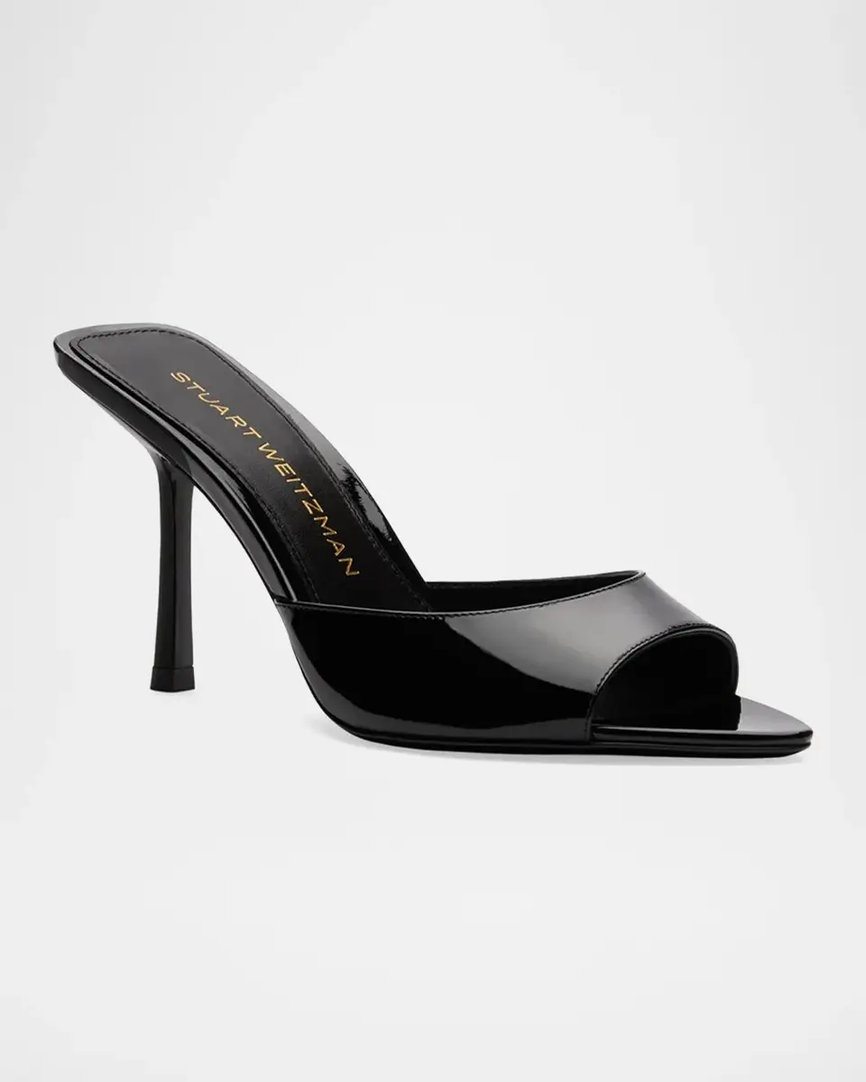 Stuart Weitzman 85mm Lexington Patent Leather Mules | Thumbnail 3 Stuart Weitzman 85mm Lexington Patent Leather Mules | Thumbnail 3