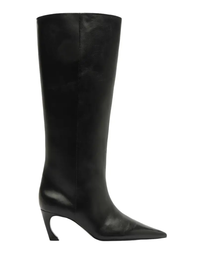 Lexi Leather Mid Knee-High Boots Lexi Leather Mid Knee-High Boots