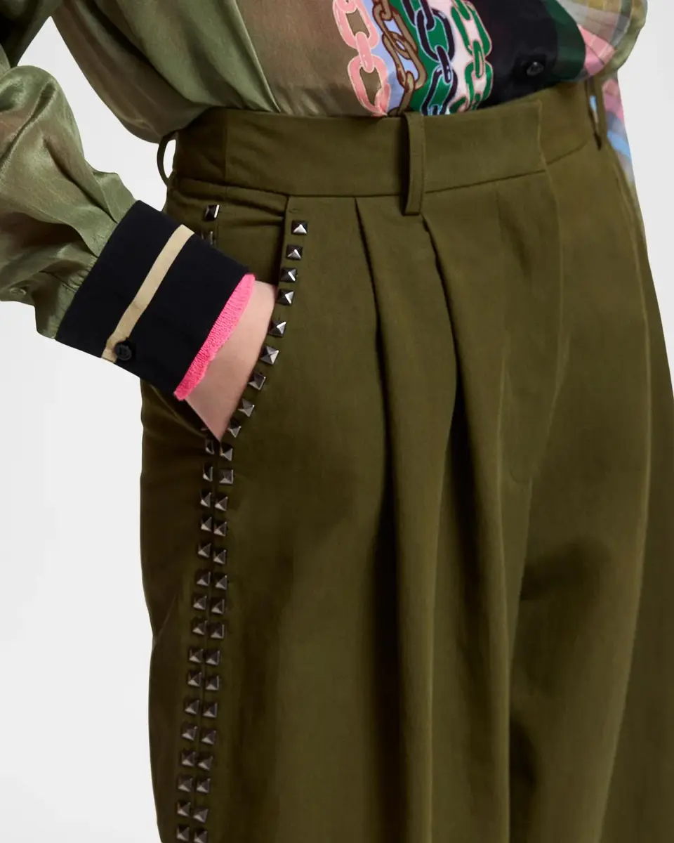 Essentiel Antwerp Korrupt Studded Pleated Wide-Leg Trousers | Thumbnail 5 Essentiel Antwerp Korrupt Studded Pleated Wide-Leg Trousers | Thumbnail 5