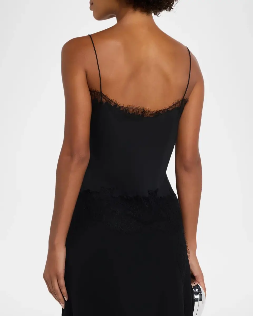 Lafayette 148 New York Cropped Lace-Trim Silk Cami | Thumbnail 3 Lafayette 148 New York Cropped Lace-Trim Silk Cami | Thumbnail 3