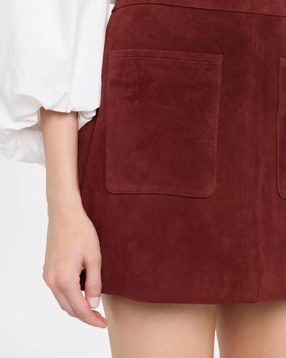 TANYA TAYLOR Fran Suede Mini Skirt | Thumbnail 5 TANYA TAYLOR Fran Suede Mini Skirt | Thumbnail 5