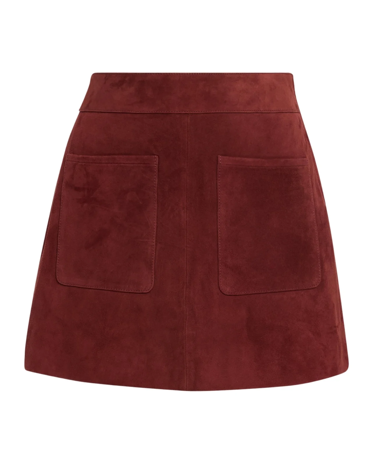 TANYA TAYLOR Fran Suede Mini Skirt