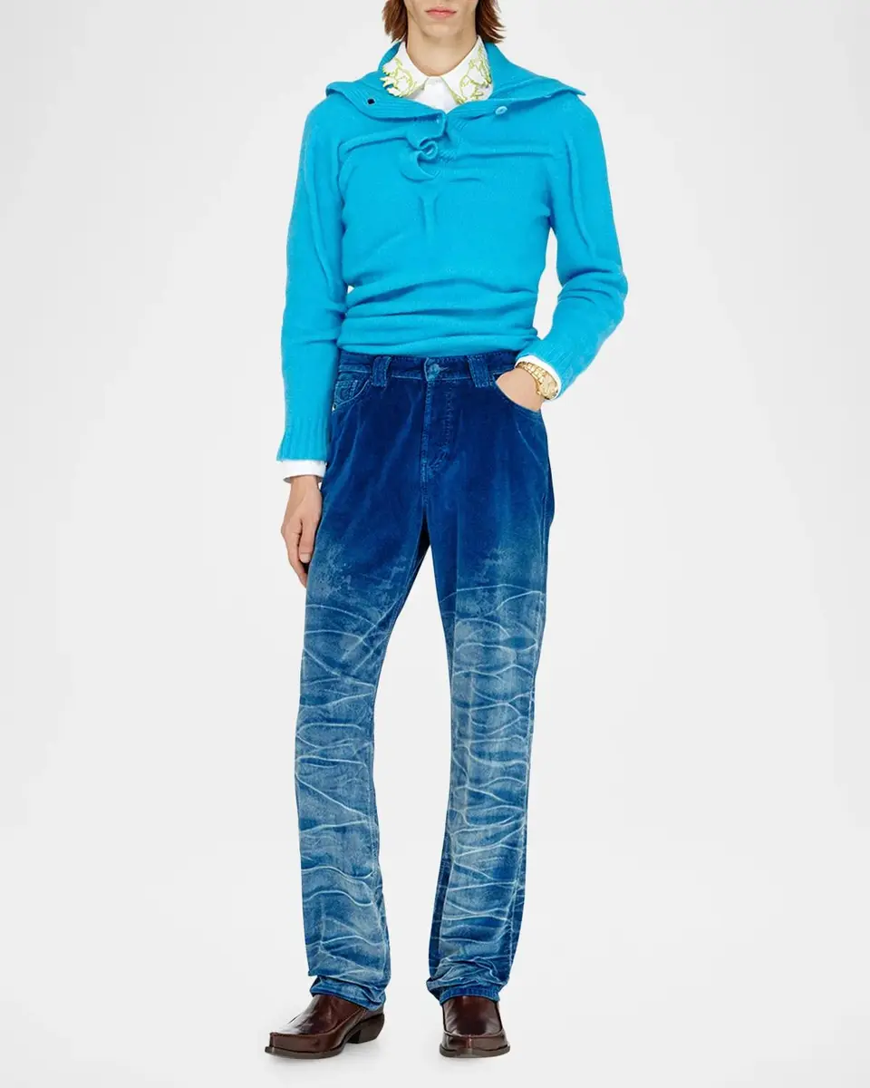 Diesel Men's 1991 D-Voeed Straight-Fit Velvet Pants | Thumbnail 2 Diesel Men's 1991 D-Voeed Straight-Fit Velvet Pants | Thumbnail 2