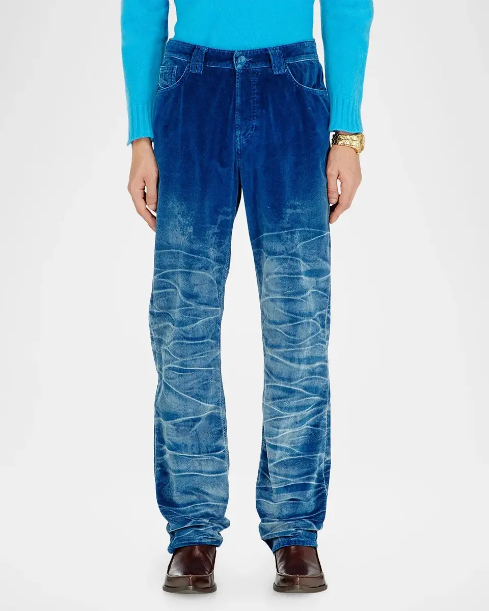Diesel Men's 1991 D-Voeed Straight-Fit Velvet Pants | Thumbnail 4 Diesel Men's 1991 D-Voeed Straight-Fit Velvet Pants | Thumbnail 4