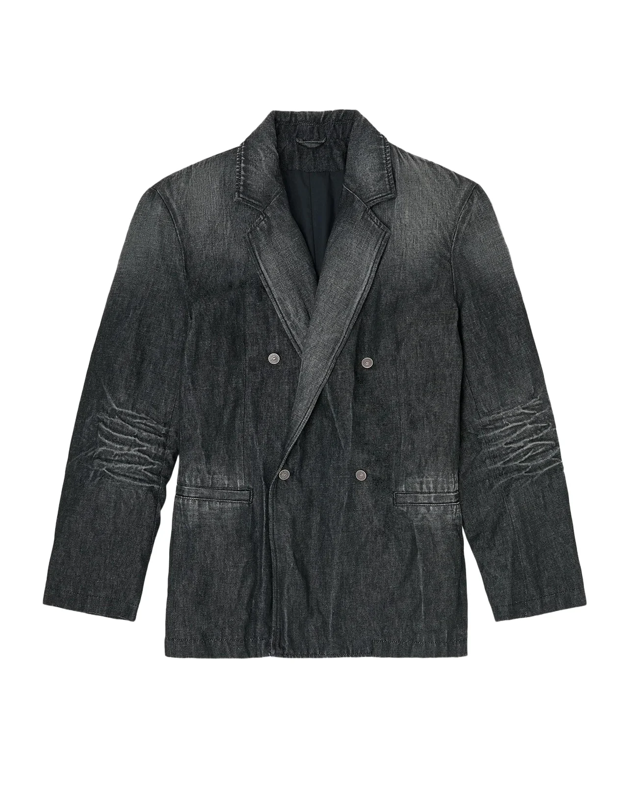 Diesel Men's D-Kot-Fsj Denim Double-Breasted Blazer
