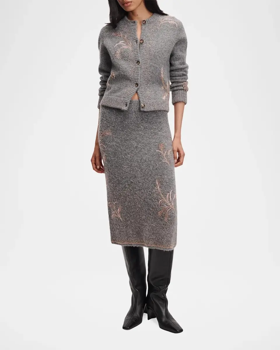 rag & bone Iris Beaded Midi Skirt | Thumbnail 2 rag & bone Iris Beaded Midi Skirt | Thumbnail 2