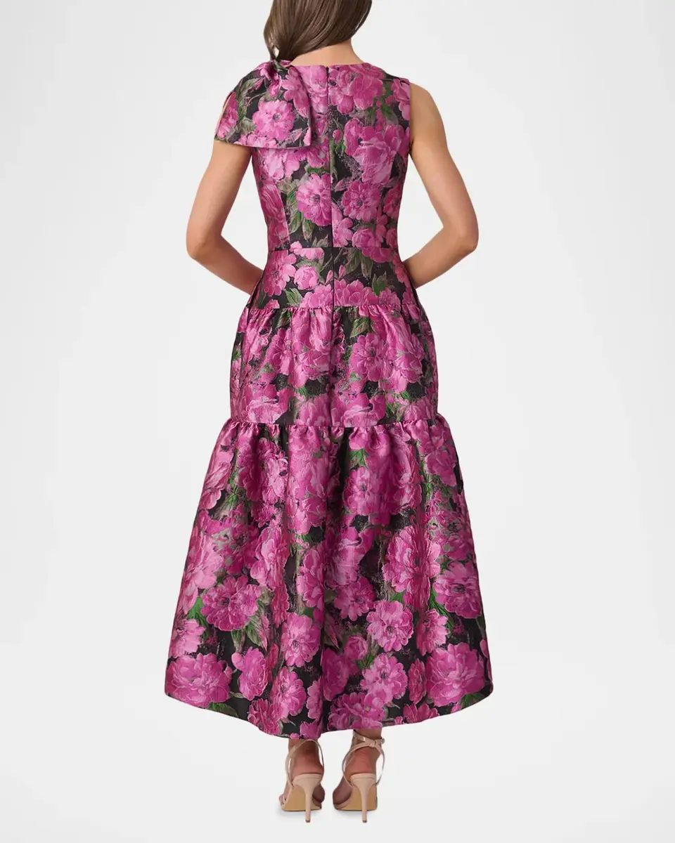 Shoshanna Essex Tiered Floral-Print Midi Dress | Thumbnail 3 Shoshanna Essex Tiered Floral-Print Midi Dress | Thumbnail 3