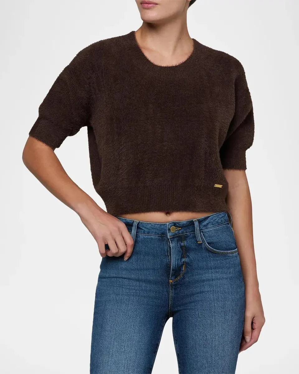 L'Agence Guinevere Cropped Pullover | Thumbnail 5 L'Agence Guinevere Cropped Pullover | Thumbnail 5