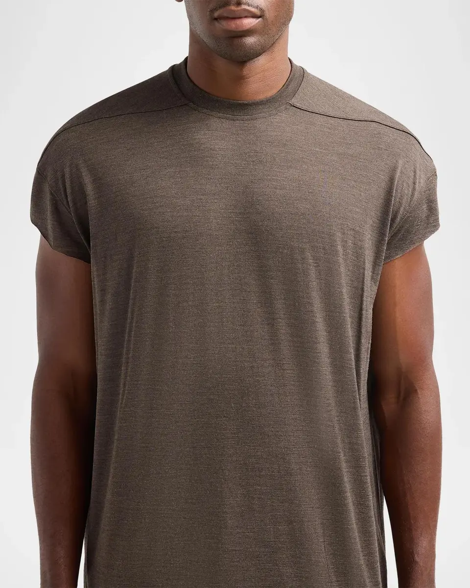 Rick Owens Jumbo Wool-Silk Crewneck T-Shirt | Thumbnail 5 Rick Owens Jumbo Wool-Silk Crewneck T-Shirt | Thumbnail 5