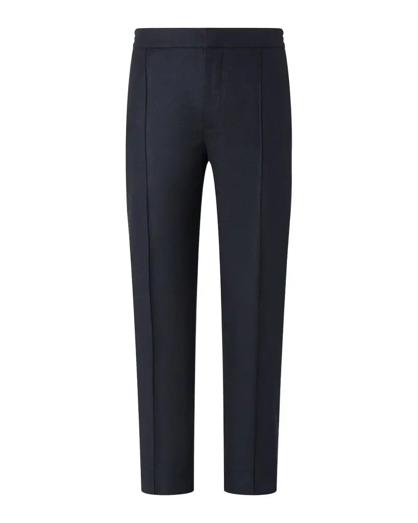 Zegna Men's Wool-Blend Pleated Trousers