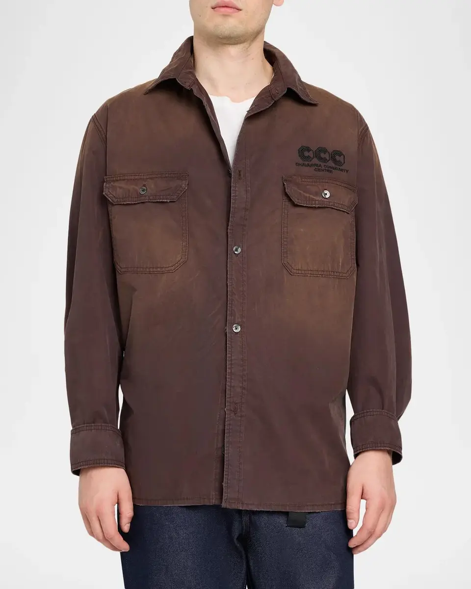 Willy Chavarria Men's Chavarria Community Center Workwear Shirt | Thumbnail 4 Willy Chavarria Men's Chavarria Community Center Workwear Shirt | Thumbnail 4