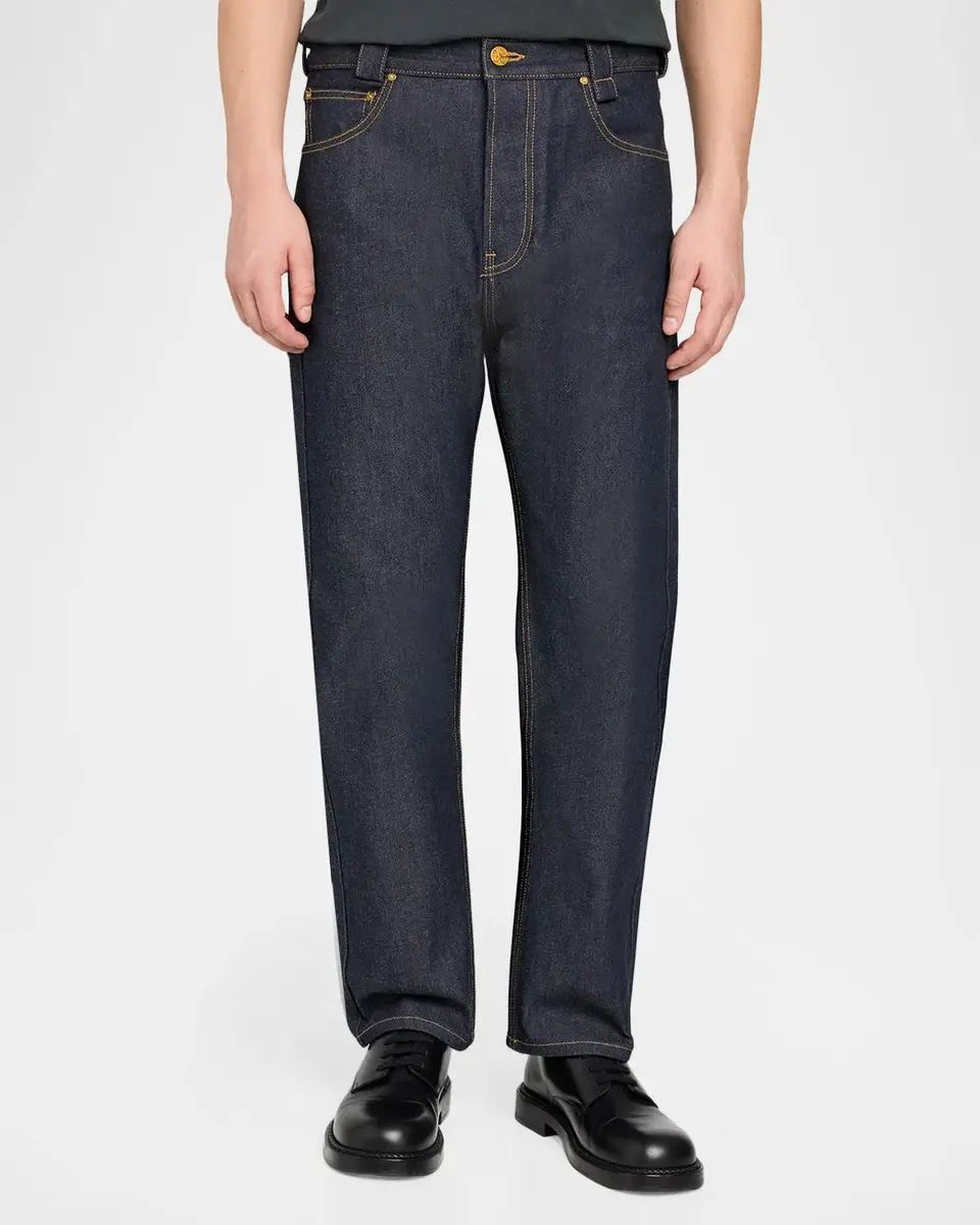 Willy Chavarria Men's Chente Relaxed Straight-Fit Jeans | Thumbnail 4 Willy Chavarria Men's Chente Relaxed Straight-Fit Jeans | Thumbnail 4