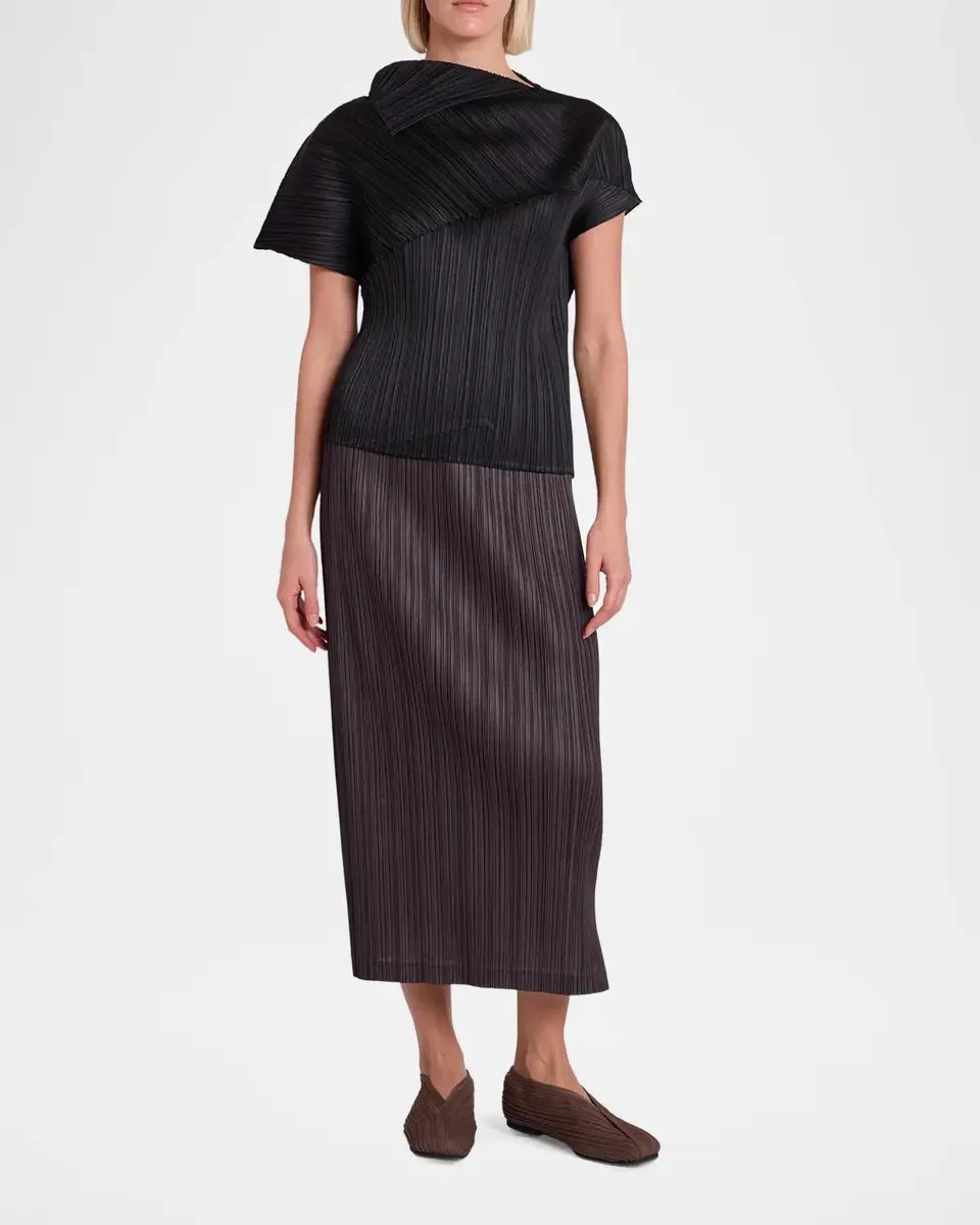 Issey Miyake Thicker Bottoms Plissé Midi Skirt | Thumbnail 2 Issey Miyake Thicker Bottoms Plissé Midi Skirt | Thumbnail 2