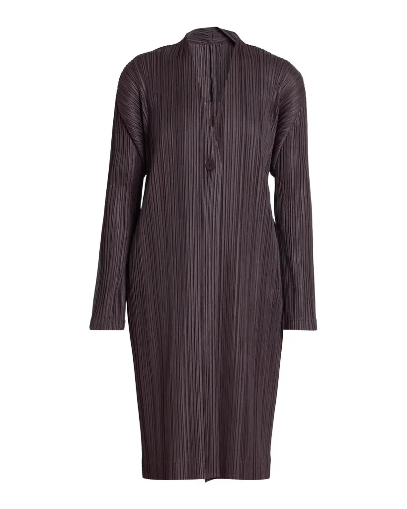 Pleats Single-Button Jacket