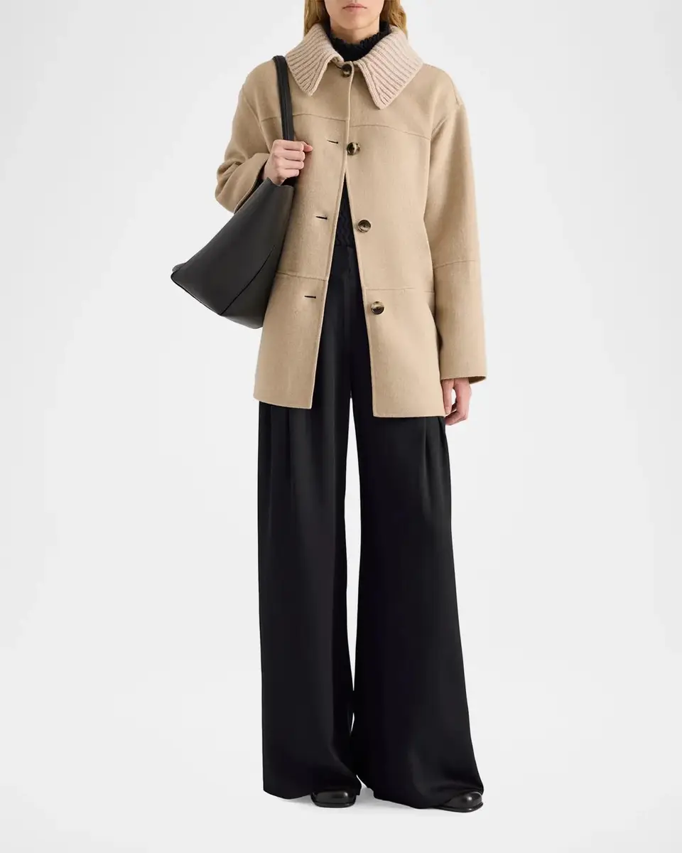 Proenza Schouler Lisa Double-Faced Wool-Cashmere Jacket | Thumbnail 2 Proenza Schouler Lisa Double-Faced Wool-Cashmere Jacket | Thumbnail 2