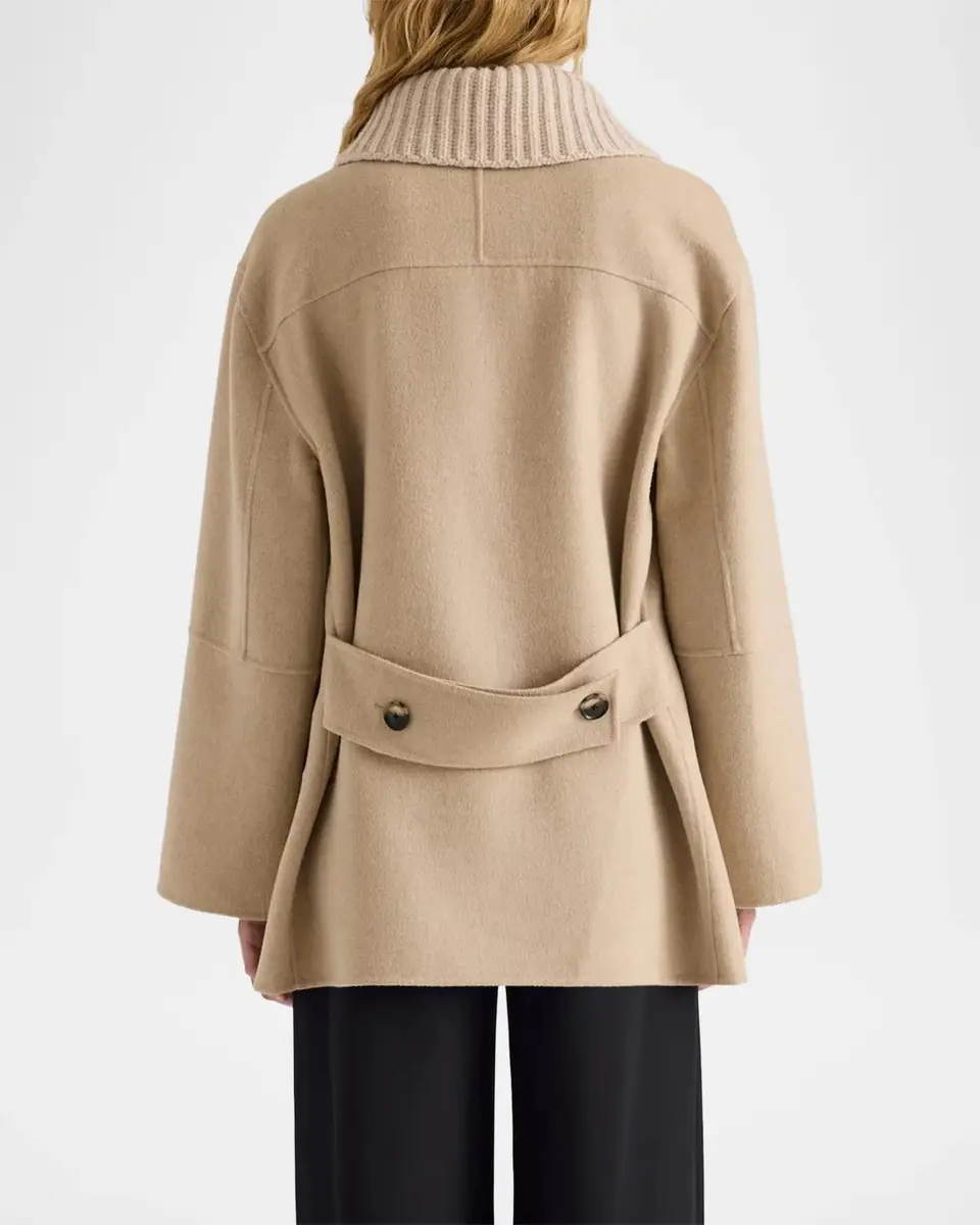 Proenza Schouler Lisa Double-Faced Wool-Cashmere Jacket | Thumbnail 3 Proenza Schouler Lisa Double-Faced Wool-Cashmere Jacket | Thumbnail 3