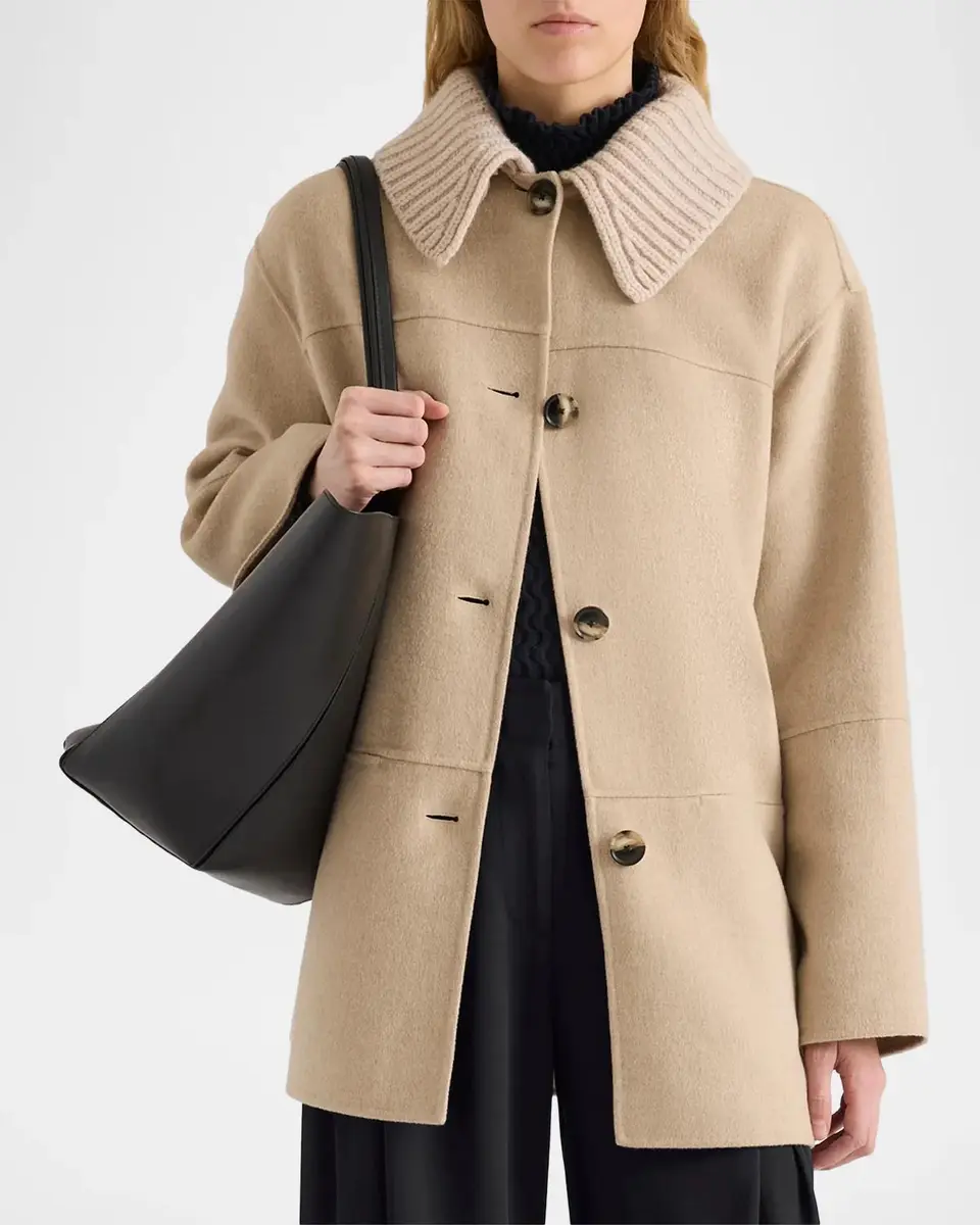 Proenza Schouler Lisa Double-Faced Wool-Cashmere Jacket | Thumbnail 6 Proenza Schouler Lisa Double-Faced Wool-Cashmere Jacket | Thumbnail 6