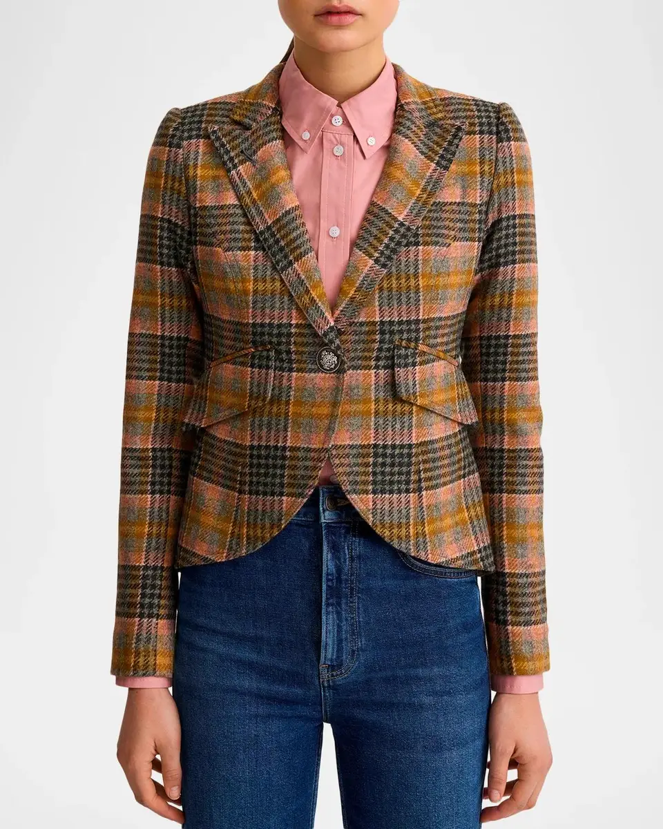 SMYTHE Glen-Check Wool Blazer | Thumbnail 3 SMYTHE Glen-Check Wool Blazer | Thumbnail 3