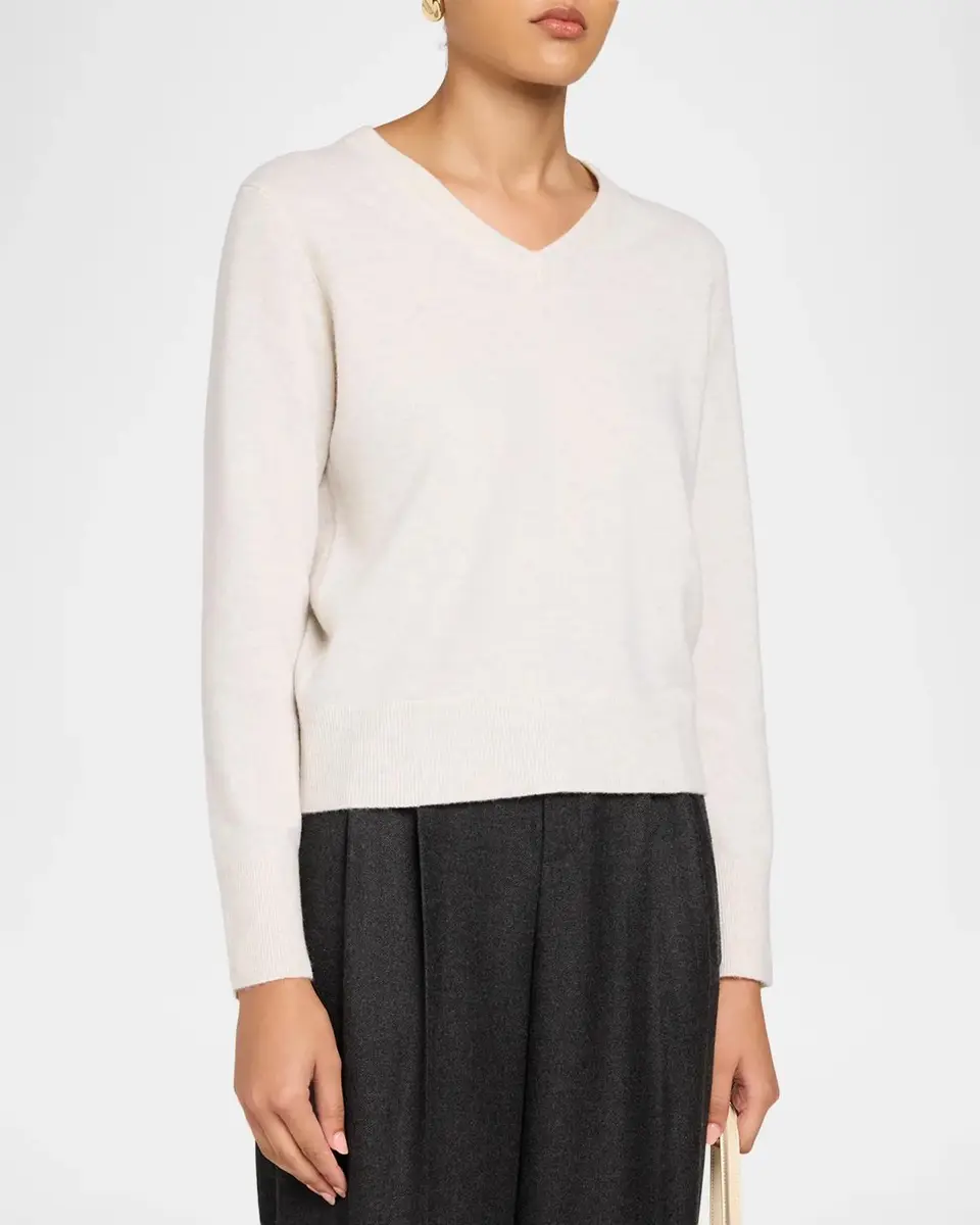 Vince V-Neck Cashmere Sweater | Thumbnail 4 Vince V-Neck Cashmere Sweater | Thumbnail 4