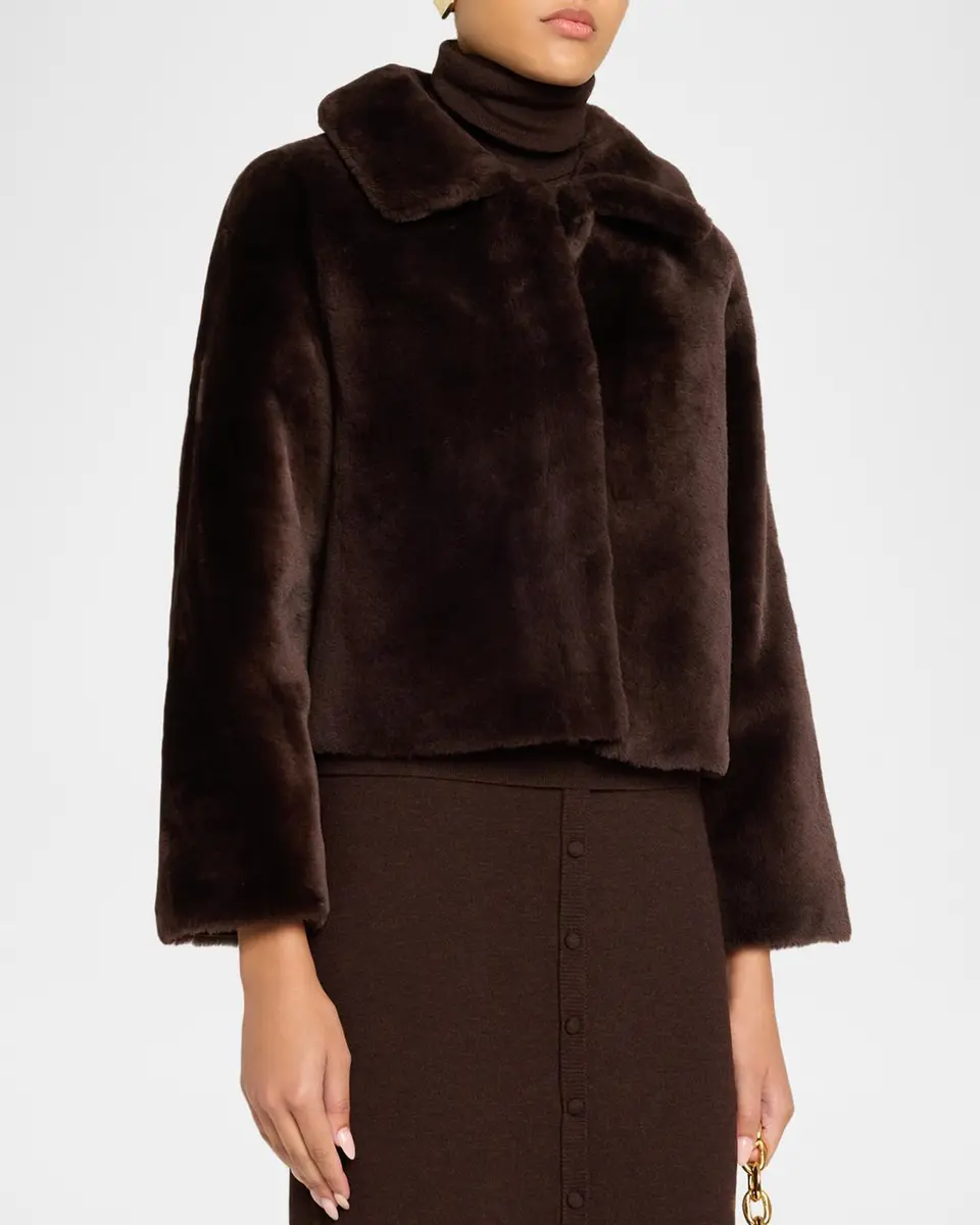Fleurette Odette Reversible Cropped Shearling Jacket | Thumbnail 4 Fleurette Odette Reversible Cropped Shearling Jacket | Thumbnail 4