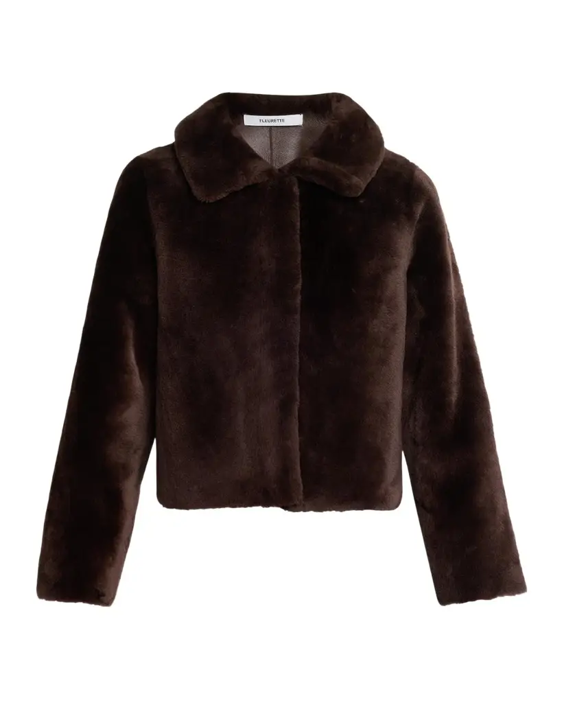 Odette Reversible Cropped Shearling Jacket Odette Reversible Cropped Shearling Jacket