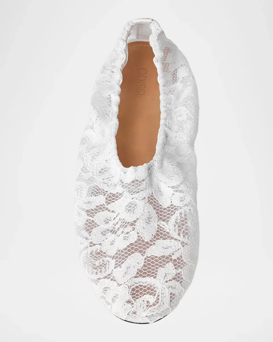 Odissì Aicha Lace Ballerina Flats | Thumbnail 3 Odissì Aicha Lace Ballerina Flats | Thumbnail 3