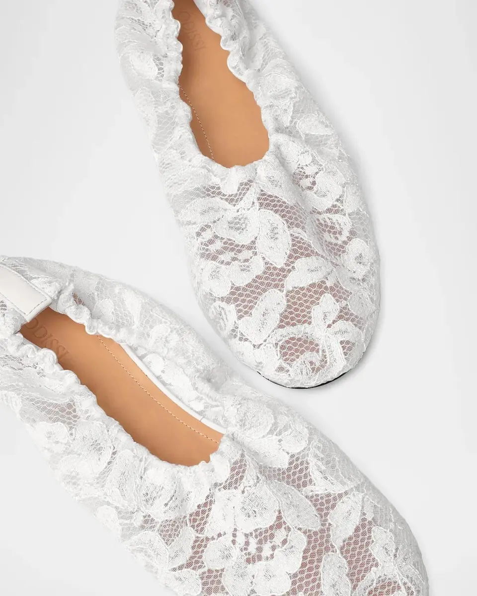 Odissì Aicha Lace Ballerina Flats | Thumbnail 4 Odissì Aicha Lace Ballerina Flats | Thumbnail 4